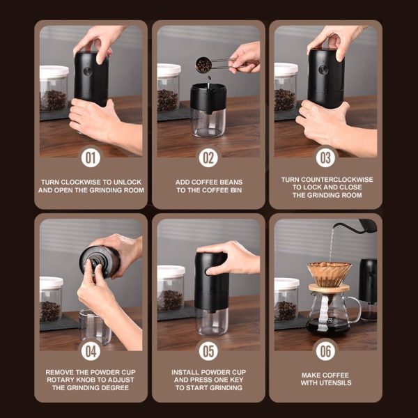 Molinillo de Café Eléctrico Portátil - Image 6
